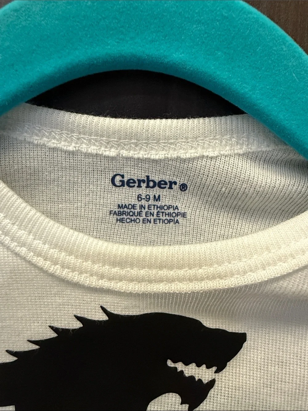 Gerber White Game of Thrones Onesie